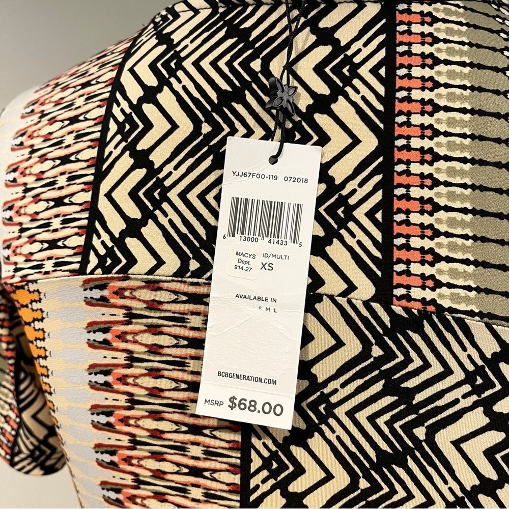 BCBGeneration Multicolor Geometric Pattern short … - image 10